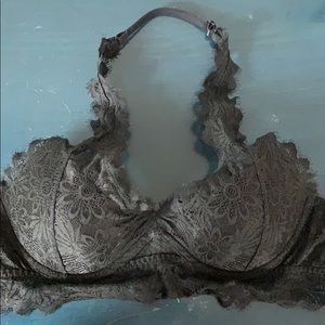 PINK lace bralette lightly lined